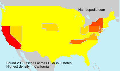 Surname Gutschall in USA Surname Gutschall in USA