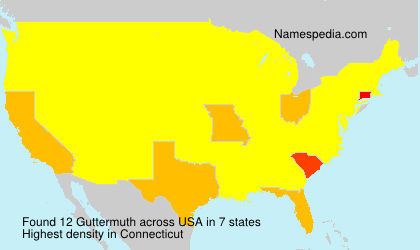 Surname Guttermuth in USA Surname Guttermuth in USA