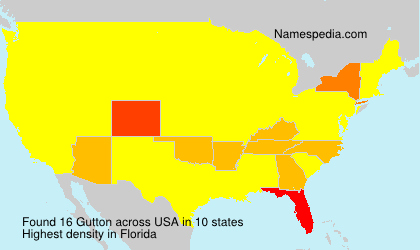 Surname Gutton in USA Surname Gutton in USA