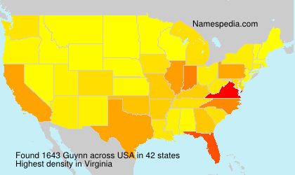 Surname Guynn in USA Surname Guynn in USA