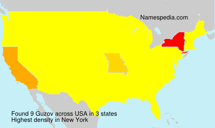 Surname Guzov in USA Surname Guzov in USA