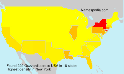 Surname Guzzardi in USA