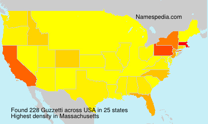 Surname Guzzetti in USA Surname Guzzetti in USA