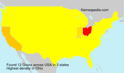 Surname Gvora in USA Surname Gvora in USA