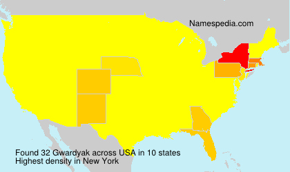 Surname Gwardyak in USA
