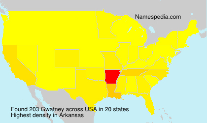 Surname Gwatney in USA