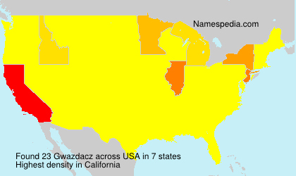 Surname Gwazdacz in USA Surname Gwazdacz in USA