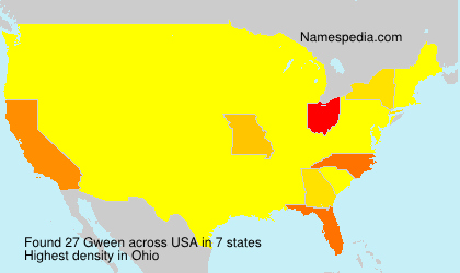 Surname Gween in USA Surname Gween in USA
