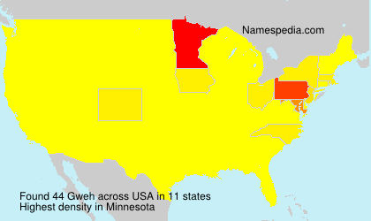 Surname Gweh in USA Surname Gweh in USA