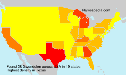 Surname Gwendolen in USA