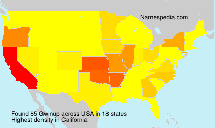 Surname Gwinup in USA Surname Gwinup in USA