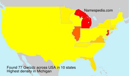 Surname Gwizdz in USA Surname Gwizdz in USA
