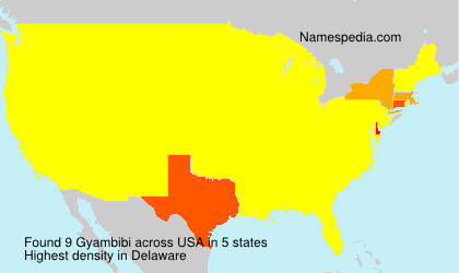 Surname Gyambibi in USA Surname Gyambibi in USA
