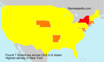 Surname Gyamfuaa in USA Surname Gyamfuaa in USA