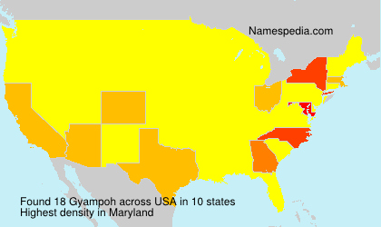 Surname Gyampoh in USA Surname Gyampoh in USA