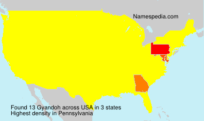 Surname Gyandoh in USA Surname Gyandoh in USA