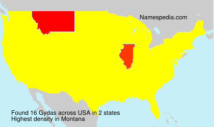 Surname Gydas in USA Surname Gydas in USA