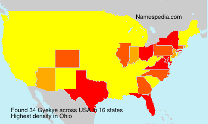 Surname Gyekye in USA Surname Gyekye in USA