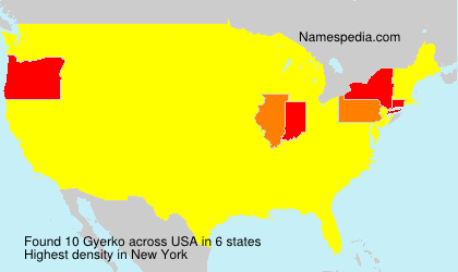 Surname Gyerko in USA Surname Gyerko in USA
