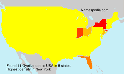 Surname Gyetko in USA Surname Gyetko in USA