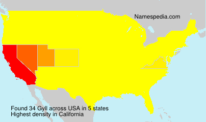 Surname Gyll in USA Surname Gyll in USA