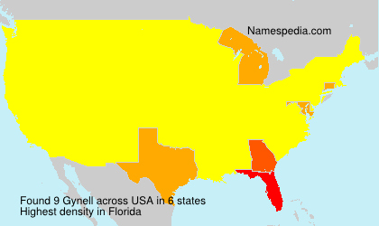 Surname Gynell in USA Surname Gynell in USA