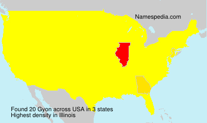 Surname Gyon in USA Surname Gyon in USA