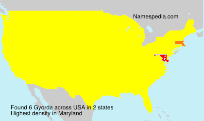 Surname Gyorda in USA Surname Gyorda in USA