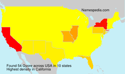 Surname Gyore in USA Surname Gyore in USA