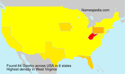 Surname Gyorko in USA