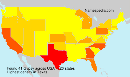 Surname Gypsy in USA Surname Gypsy in USA