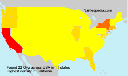 Surname Gyu in USA Surname Gyu in USA