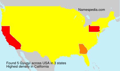 Surname Gyugyi in USA Surname Gyugyi in USA