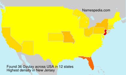 Surname Gyulay in USA Surname Gyulay in USA