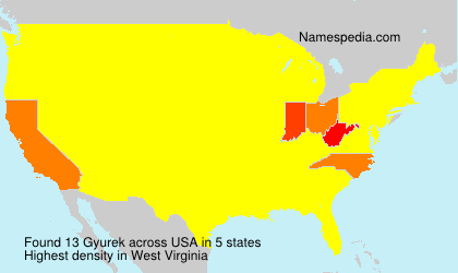 Surname Gyurek in USA Surname Gyurek in USA