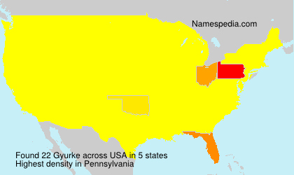 Surname Gyurke in USA Surname Gyurke in USA