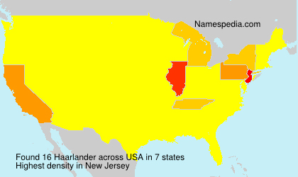 Surname Haarlander in USA Surname Haarlander in USA