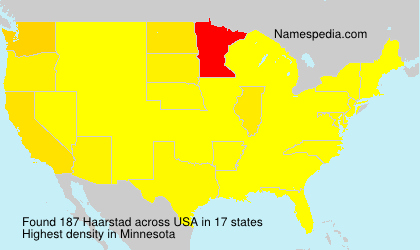 Surname Haarstad in USA Surname Haarstad in USA