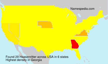 Surname Haasenritter in USA Surname Haasenritter in USA