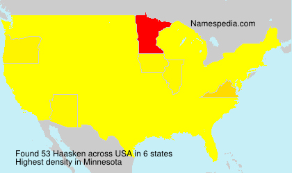Surname Haasken in USA Surname Haasken in USA