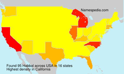 Surname Habbal in USA Surname Habbal in USA