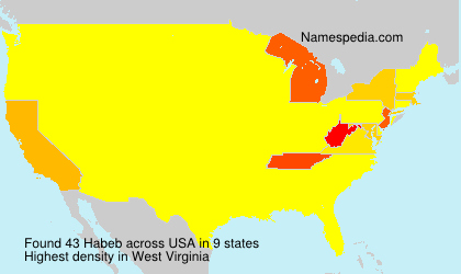 Surname Habeb in USA Surname Habeb in USA