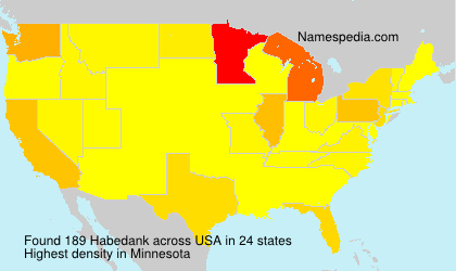 Surname Habedank in USA Surname Habedank in USA