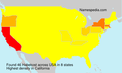 Surname Habekost in USA Surname Habekost in USA