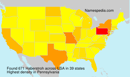 Surname Haberstroh in USA Surname Haberstroh in USA