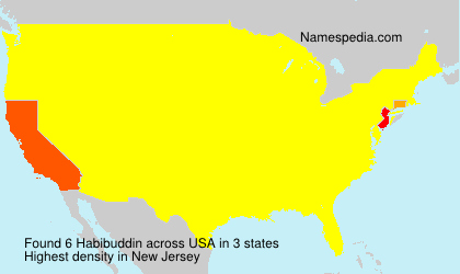 Surname Habibuddin in USA Surname Habibuddin in USA