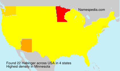 Surname Habinger in USA Surname Habinger in USA