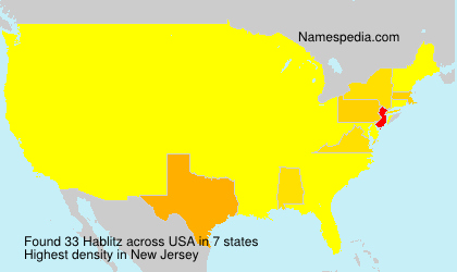 Surname Hablitz in USA Surname Hablitz in USA