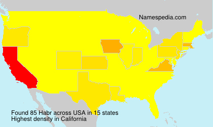 Surname Habr in USA Surname Habr in USA