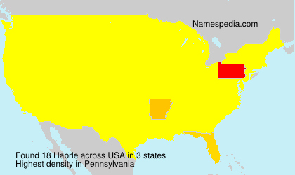 Surname Habrle in USA Surname Habrle in USA